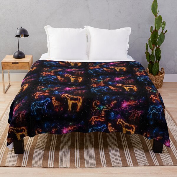 Item preview, Neon Cosmic Animal Silhouettes in Galaxy designed and sold by PixelReverb.