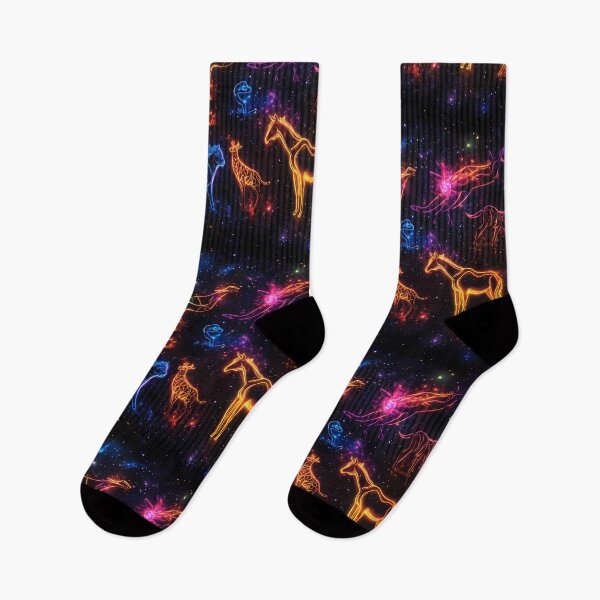 Item preview, Neon Cosmic Animal Silhouettes in Galaxy designed and sold by PixelReverb.