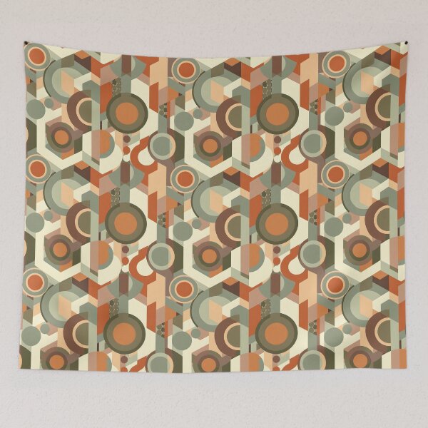 Item preview, Abstract Geometric Patterns with Earthy Tones designed and sold by palaco210.