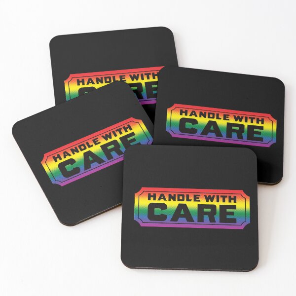 Item preview, Handle With Care Postage Label - Rainbow designed and sold by spiritofarsenic.