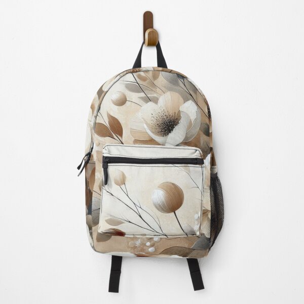 Item preview, Modern Art Beige Flowers designed and sold by Tsveti Dinkova.