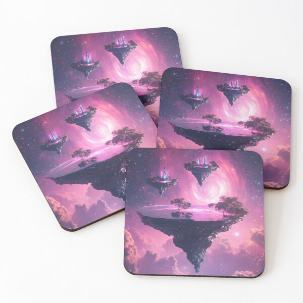 Item preview, Surreal Floating Islands in Cosmic Sky designed and sold by PixelReverb.