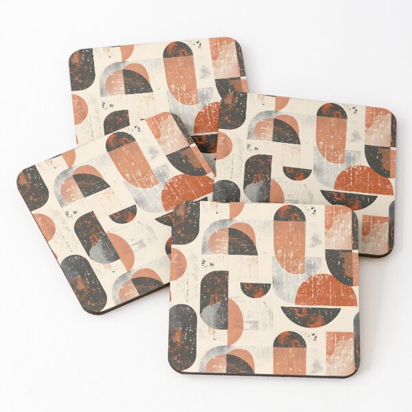 Item preview, Abstract Geometric Patterns with Earthy Tones designed and sold by palaco210.