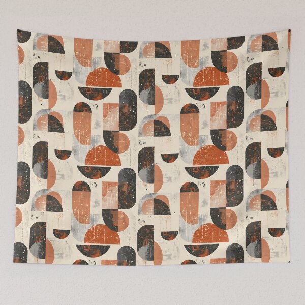 Item preview, Abstract Geometric Patterns with Earthy Tones designed and sold by palaco210.