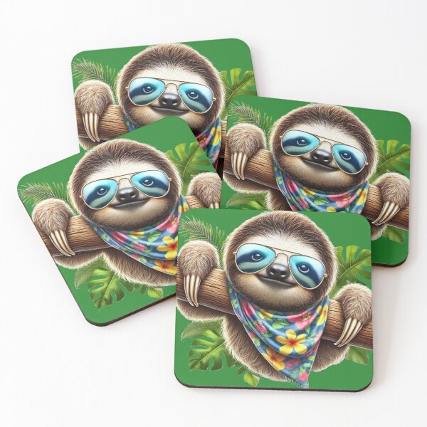 Item preview, Cool Sloth with Aviators designed and sold by Nauert's.
