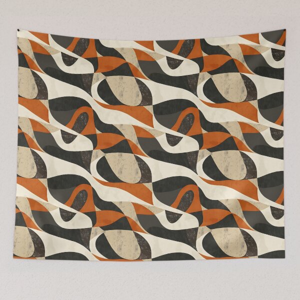 Item preview, Abstract Geometric Patterns with Earthy Tones designed and sold by palaco210.