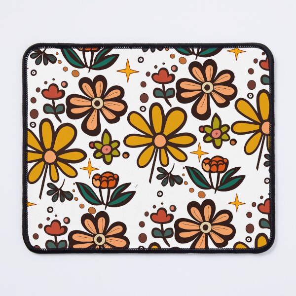 Item preview, Retro Flowers Pattern designed and sold by SwampHagsOG.