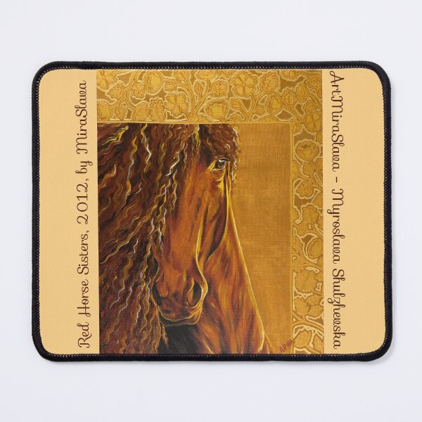 Item preview, Red Sisters: Horse, 2012 by MiraSlava designed and sold by ArtMiraSlava.