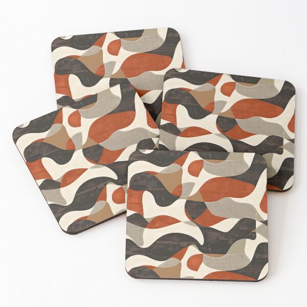 Item preview, Abstract Geometric Patterns with Earthy Tones designed and sold by palaco210.