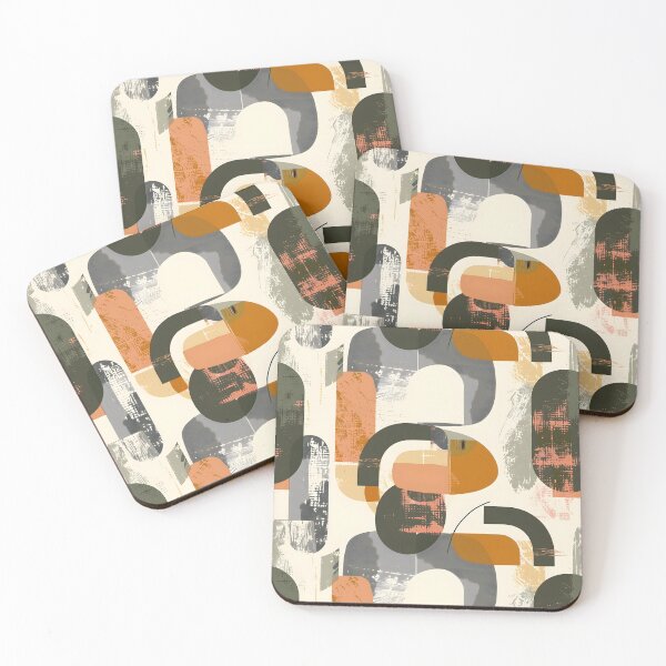 Item preview, Abstract Geometric Patterns with Earthy Tones designed and sold by palaco210.