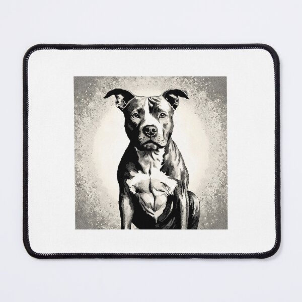 Item preview, Pointillism Pitbull Terrier designed and sold by Fredster1966.