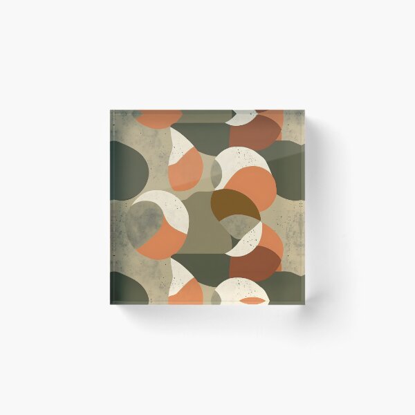 Item preview, Abstract Geometric Patterns with Earthy Tones designed and sold by palaco210.