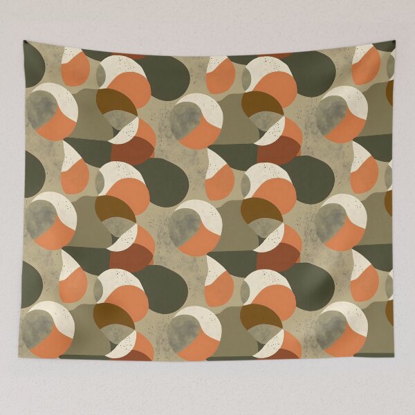 Item preview, Abstract Geometric Patterns with Earthy Tones designed and sold by palaco210.