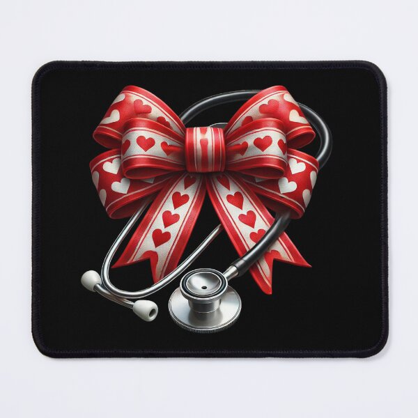 Item preview, Heartfelt Healthcare - Stethoscope and Ribbon Design designed and sold by Mrrjgraphic.
