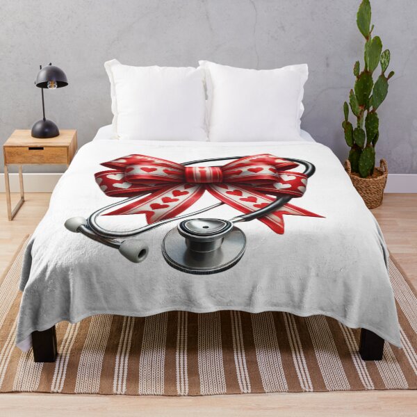 Item preview, Heartfelt Healthcare - Stethoscope and Ribbon Design designed and sold by Mrrjgraphic.