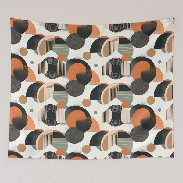 Item preview, Abstract Geometric Patterns with Earthy Tones designed and sold by palaco210.