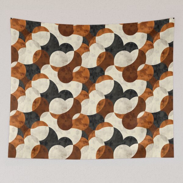 Item preview, Abstract Geometric Patterns with Earthy Tones designed and sold by palaco210.