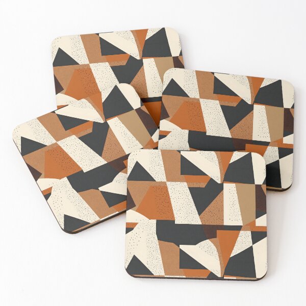 Item preview, Abstract Geometric Patterns with Earthy Tones designed and sold by palaco210.