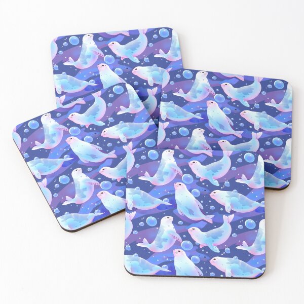 Item preview, Colorful Seal Blue Bubbles Pattern designed and sold by palaco210.