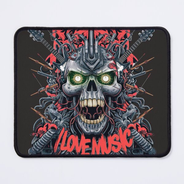 Item preview, Metalhead Skull designed and sold by Thaivi Design.