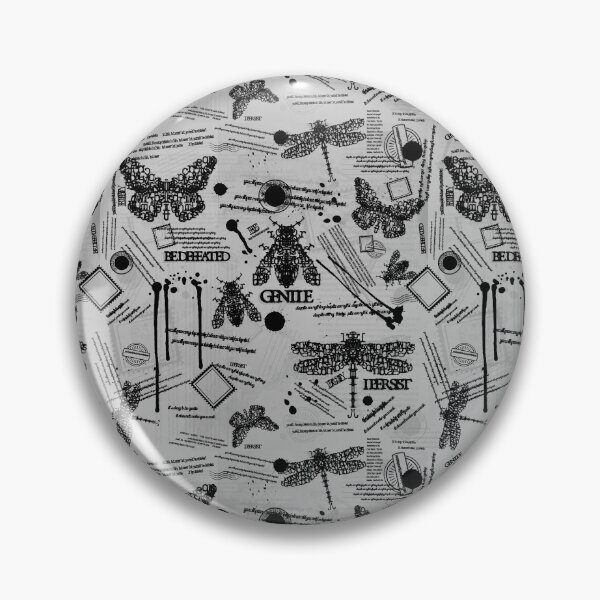 Item preview, Flettering Bugs [Pattern - Black and White] designed and sold by deadbeatprince-typography.