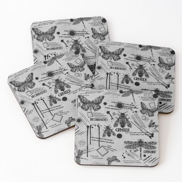 Item preview, Flettering Bugs [Pattern - Black and White] designed and sold by deadbeatprince-typography.