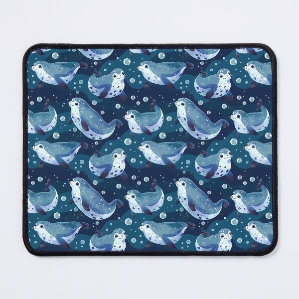Item preview, Seal Blue Bubbles Pattern designed and sold by palaco210.