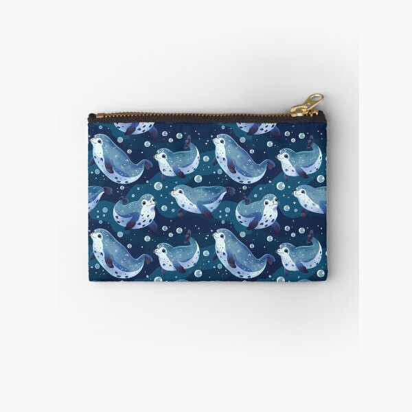 Item preview, Seal Blue Bubbles Pattern designed and sold by palaco210.