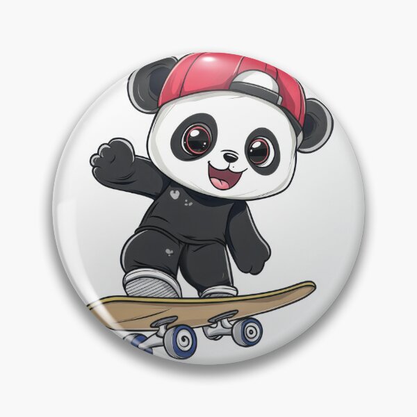 Item preview, Playful Panda Skateboarding Adventure designed and sold by GraphicResource.
