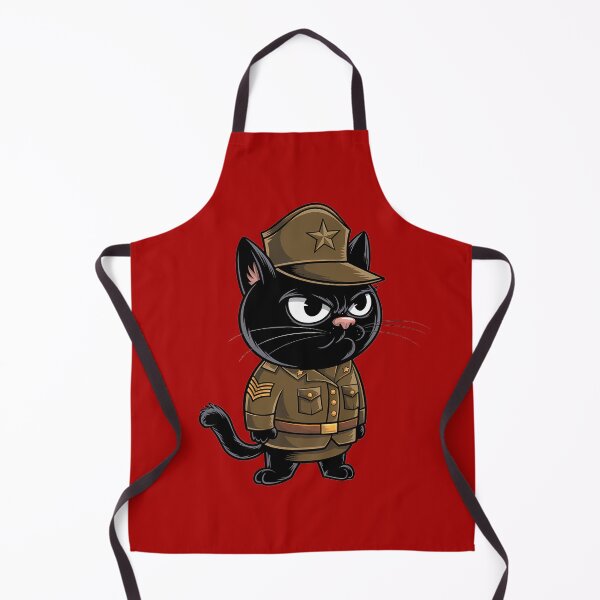 Item preview, Sergeant Whiskers: Commanding Cat designed and sold by Orca Chuckle Studios.