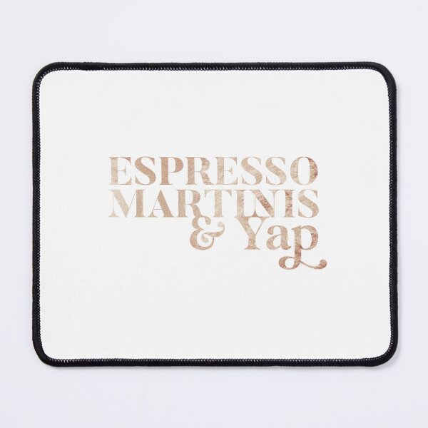 Item preview, Espresso Martinis and Yap in Rose Gold Foil - Fun Cocktail Design designed and sold by Stickers by @molllyclare.