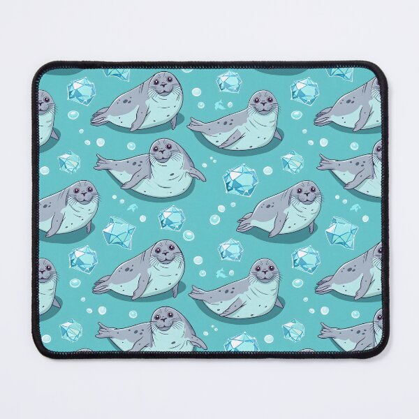 Item preview, Seal Blue Bubbles Pattern designed and sold by palaco210.