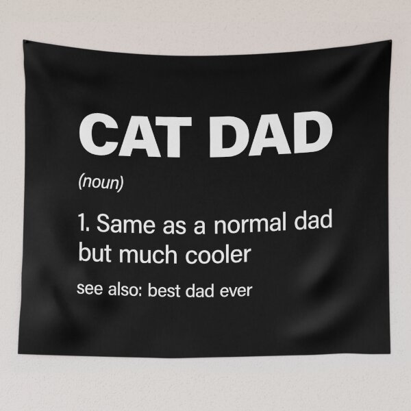 Item preview, Funny Cat Dad definition designed and sold by RareBunny.