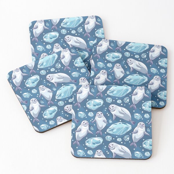 Item preview, Seal Blue Bubbles Pattern designed and sold by palaco210.