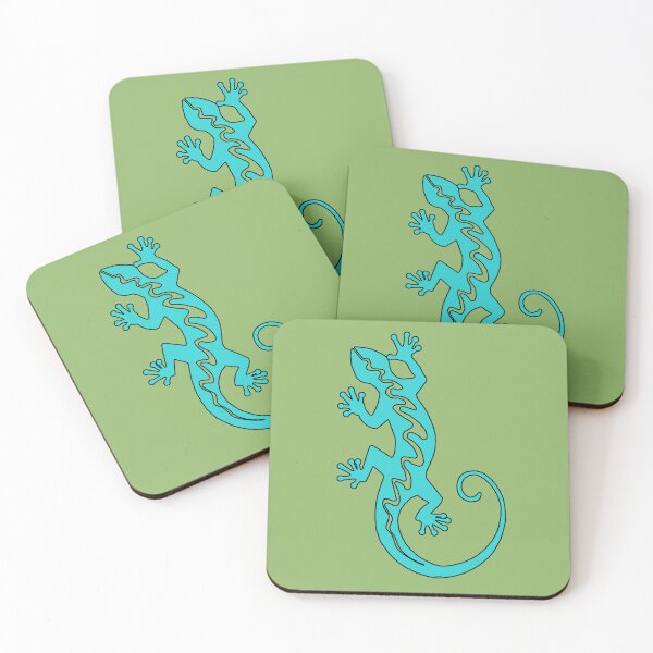 Item preview, Native American Inspired Lizard Turquoise Blue designed and sold by Havocgirl.