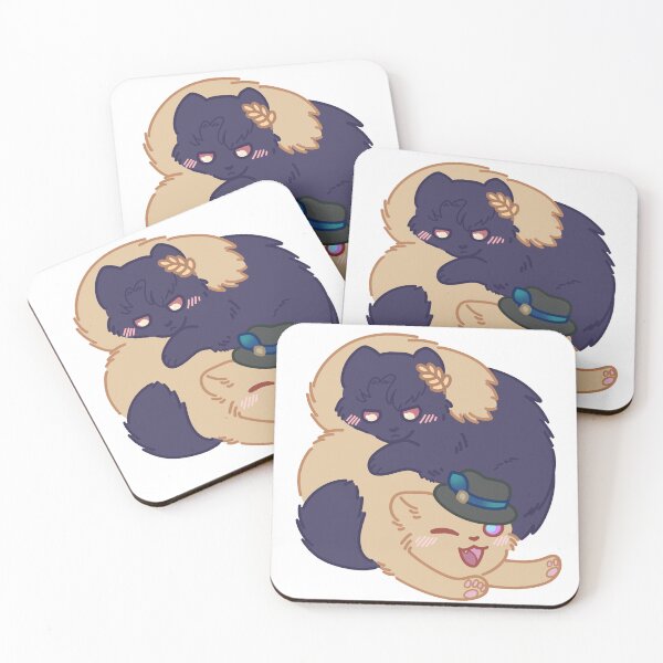 Item preview, Dr. Ratio and Aventurine Honkai Star Rail Cats designed and sold by JayGrimalkin.