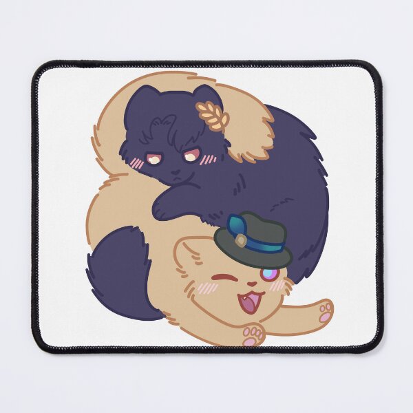 Item preview, Dr. Ratio and Aventurine Honkai Star Rail Cats designed and sold by JayGrimalkin.