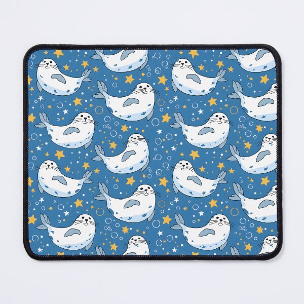 Item preview, Seal Blue Bubbles Pattern designed and sold by palaco210.