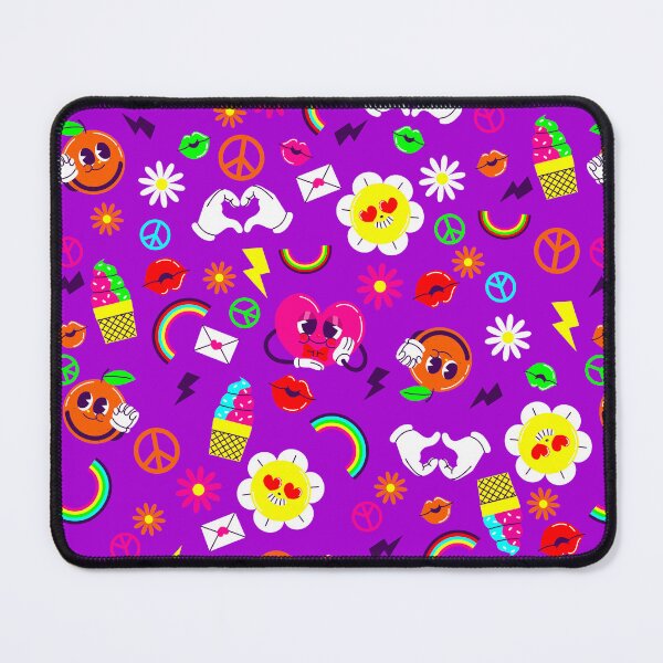 Item preview, 1960s valentines peace sign groovy rainbow  designed and sold by Gossip Rag.
