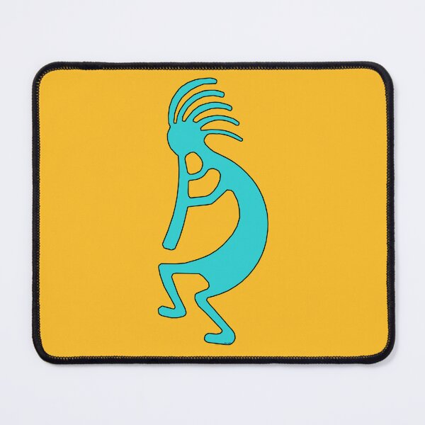 Item preview, Native American Inspired Kokopelli Turquoise Blue designed and sold by Havocgirl.