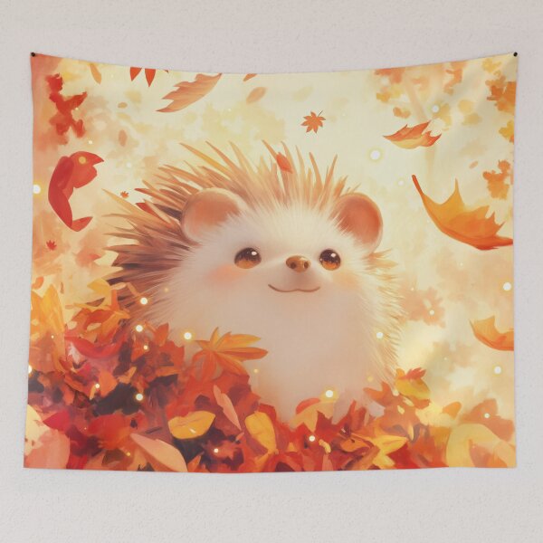 Item preview, Rustling Leaves Happy Hedgehog designed and sold by AshiraCreations.