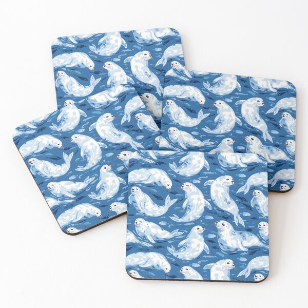 Item preview,  Seal Blue Stars Pattern designed and sold by palaco210.
