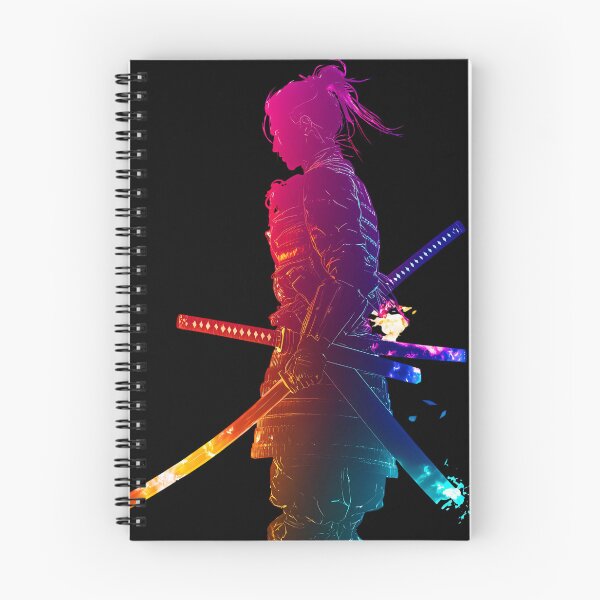 Item preview, Neon Samurai Warrior in Cosmic Glow designed and sold by PixelReverb.