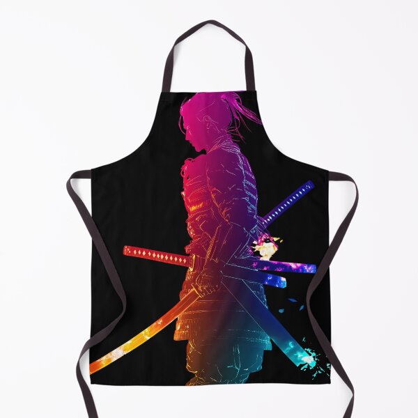 Item preview, Neon Samurai Warrior in Cosmic Glow designed and sold by PixelReverb.