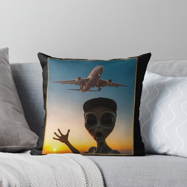 Item preview, Funny Alien Selfie On Earth Plane In Sky designed and sold by d247.