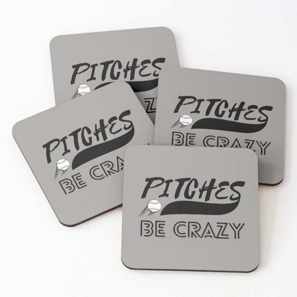 Item preview, Pitches Be Crazy Baseball Design designed and sold by DucksOnAPond.