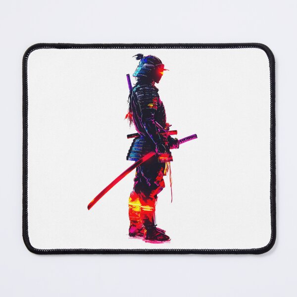 Item preview, Cyberpunk Samurai with Neon Glow designed and sold by PixelReverb.