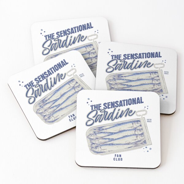 Item preview, The Sensational Sardine Fan Club ESTD 2022 designed and sold by MudcreekDesign.