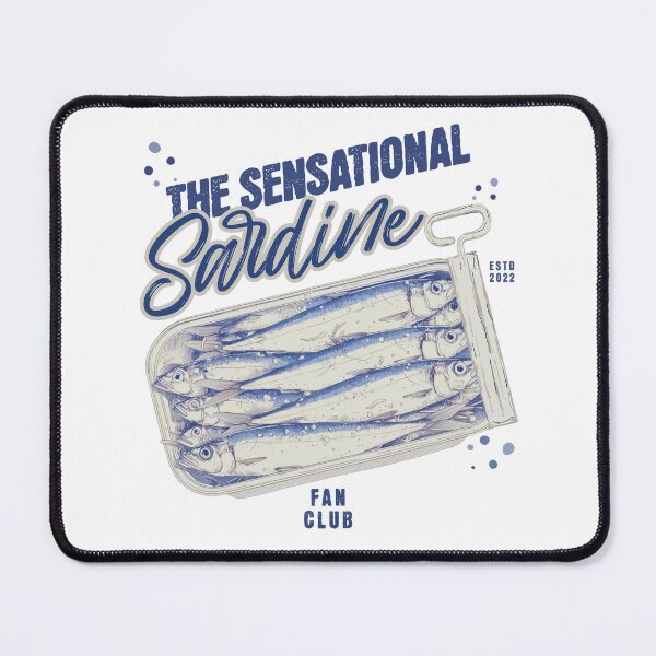 Item preview, The Sensational Sardine Fan Club ESTD 2022 designed and sold by MudcreekDesign.