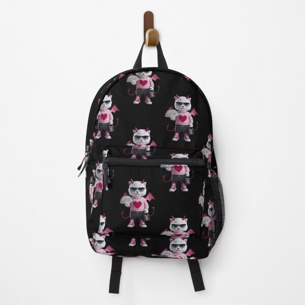 Item preview, Devilishly Cool Cat with Swag and Money Bag designed and sold by TrippyBunnyShop.